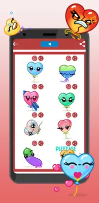 WASticker Love with movement android App screenshot 1