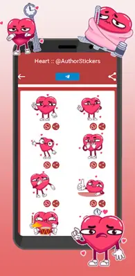 WASticker Love with movement android App screenshot 3