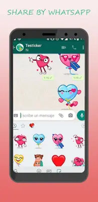 WASticker Love with movement android App screenshot 4